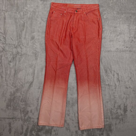 Rare Y2K Crest Jeans company USA Ombre red 13/14 - Picture 1 of 12